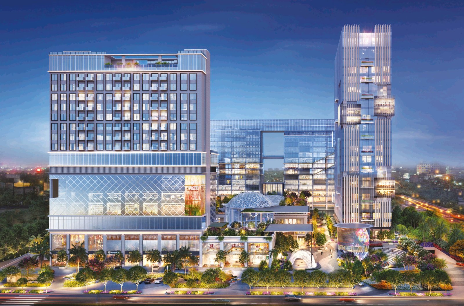The Flagship commercial towers and retail destination