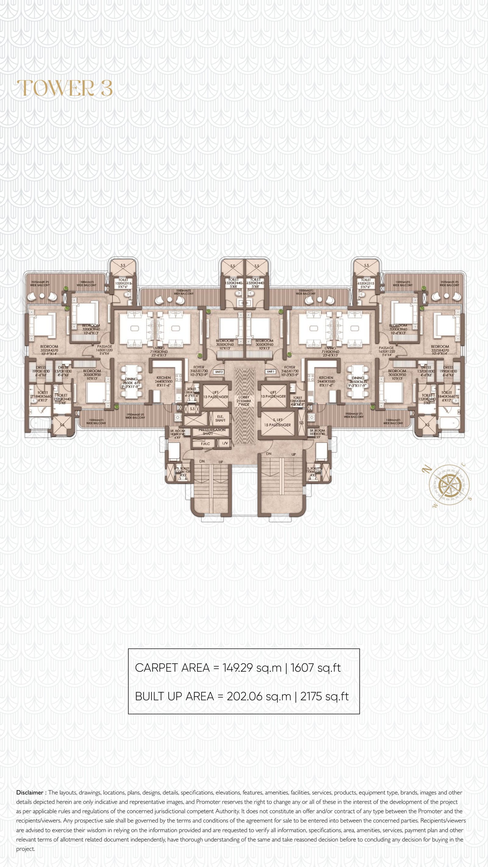 4 BHK plan